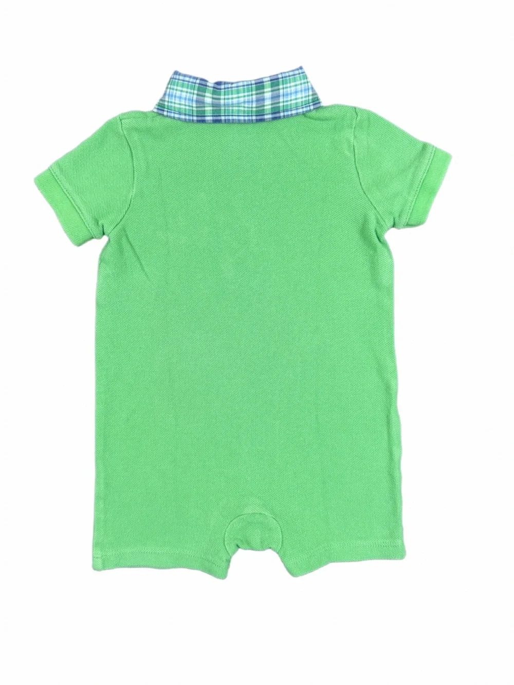 RALPH LAUREN Baby Boy Mesh Cotton Polo Shortall Romper - 6M